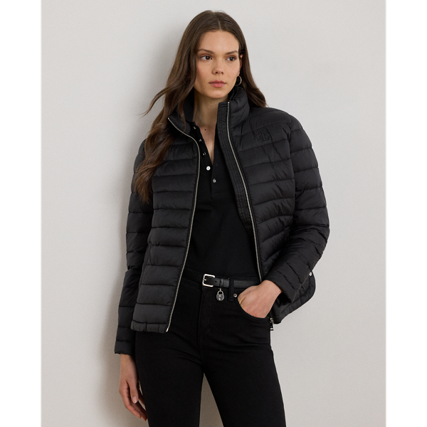 A tonal "LRL"-embroidered logo at the chest brings iconic style to this funnelneck puffer jacket, while its insulated, channel-quilted silhouette is designed to keep you warm.