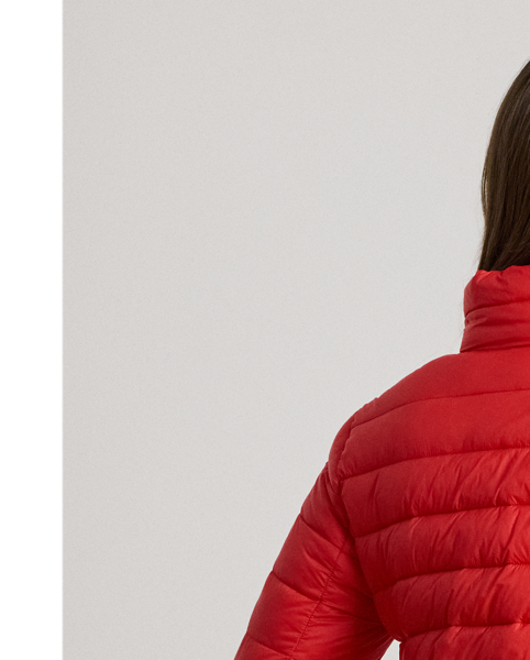 A tonal "LRL"-embroidered logo at the chest brings iconic style to this funnelneck puffer jacket, while its insulated, channel-quilted silhouette is designed to keep you warm.