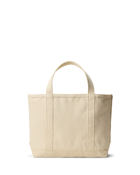 Tote in Tela Ralph Lauren's Coffee - Stile Unico