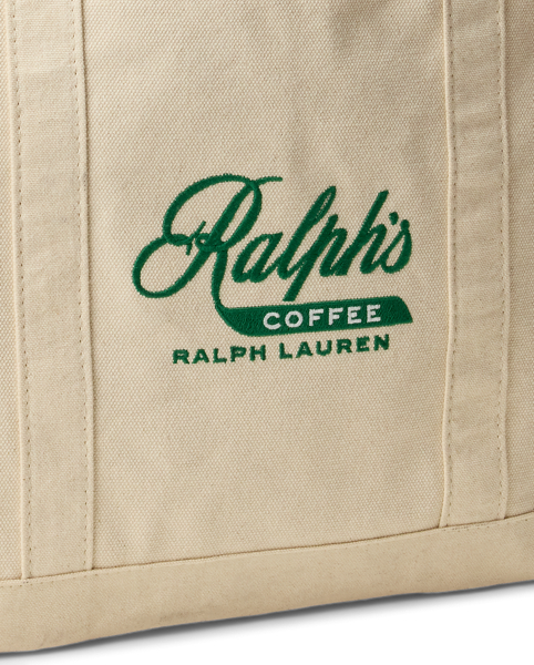 Tote in Tela Ralph Lauren's Coffee - Stile Unico