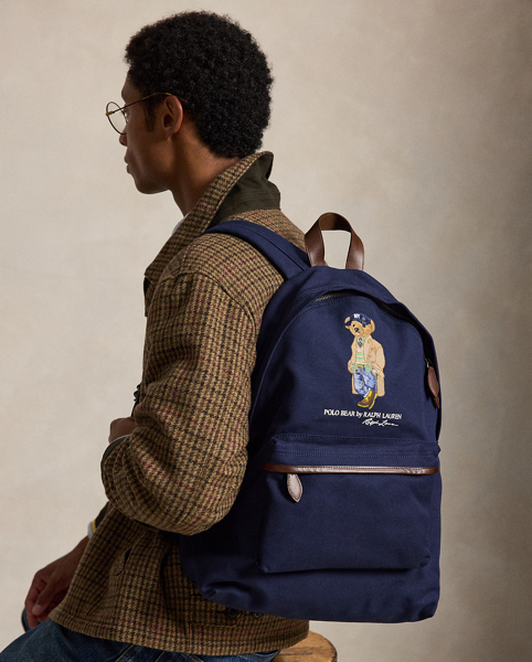 Zaino Polo Bear Ralph Lauren in Tela Elegante