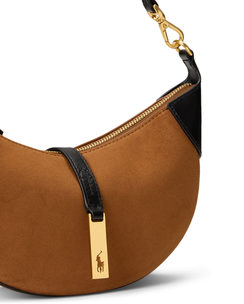 Borsa Mini Polo ID in Camoscio - Eleganza Ralph Lauren