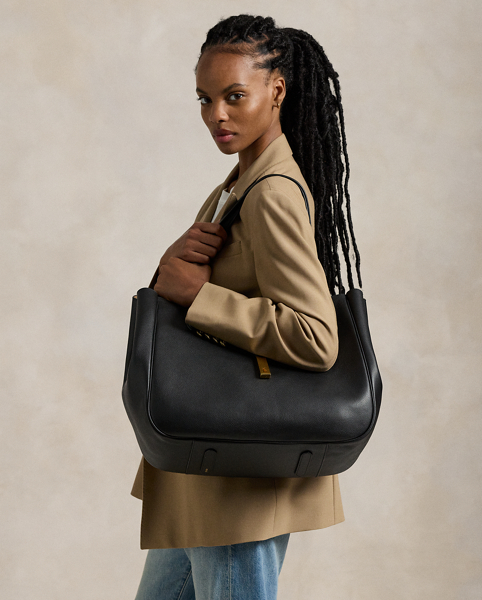 Tote Polo ID Grande in Pelle Ralph Lauren - Eleganza e Stile