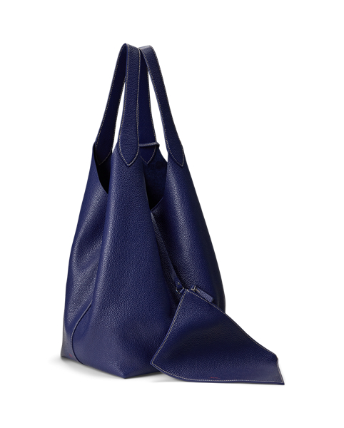 Tote Polo Play grande in pelle Ralph Lauren
