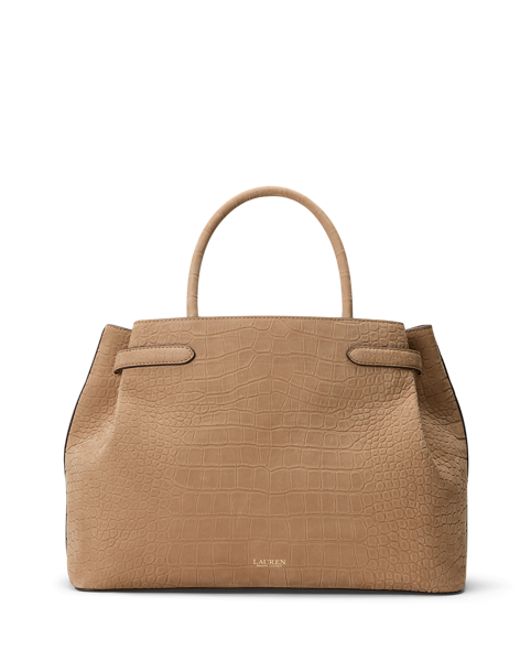 Bauletto Blaike Grande Ralph Lauren in Nabuk Goffrato