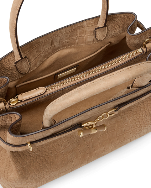Bauletto Blaike Grande Ralph Lauren in Nabuk Goffrato