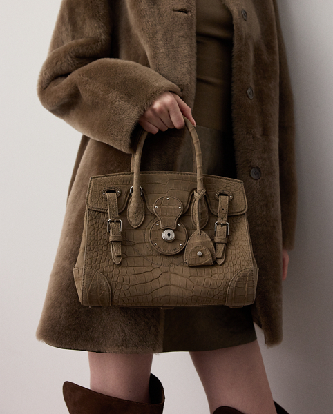 Borsa Soft Ricky 27 in Alligatore - Ralph Lauren