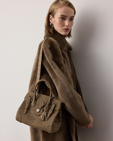 Borsa Soft Ricky 27 in Alligatore - Ralph Lauren