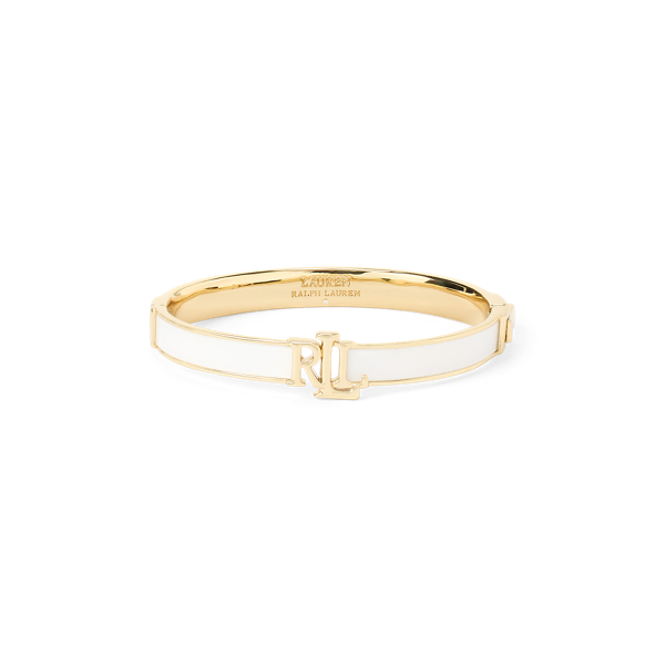 Bracelet à charnière et logo plaqué or - Lauren - Modalova