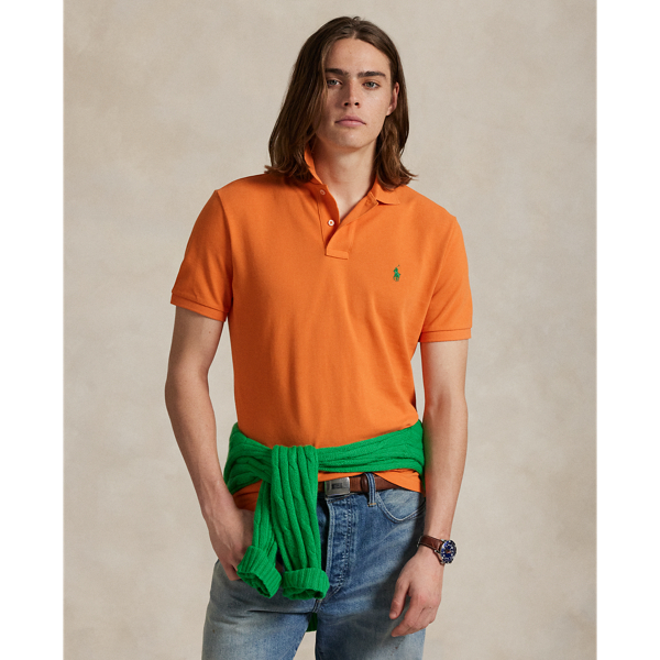 An American style standard since 1972, the Polo shirt has been imitated but never matched. Over the decades, Ralph Lauren Lauren has re-imagined his signature style in a wide array of colours and fits, yet all retain the quality and attention to detail of the iconic original. This version is made from our highly breathable cotton mesh, which offers a textured look and a soft feel.
