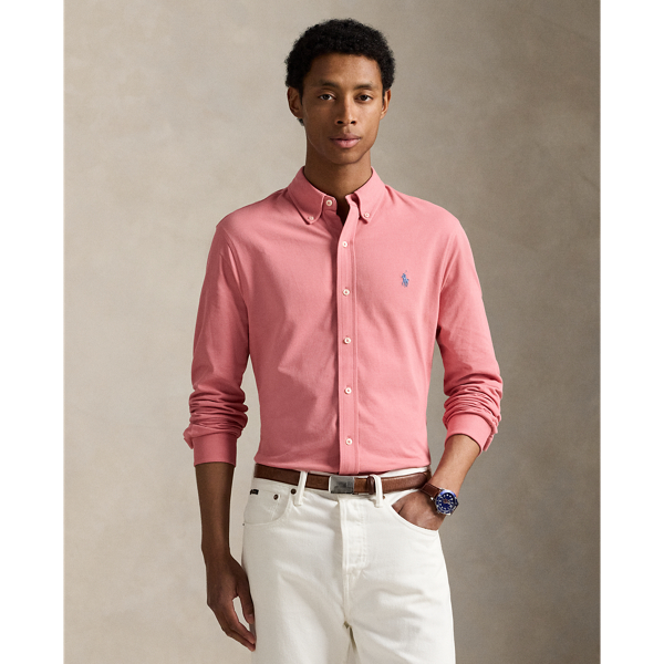 This version of our signature button-down is cut from an ultra-thin layer of our most lightweight cotton mesh, making it the perfect shirt for transitional days or when you want a comfortable layer underneath jumpers or jackets.