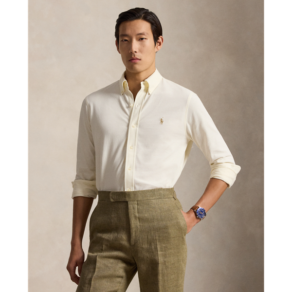 This version of our signature button-down is cut from an ultra-thin layer of our most lightweight cotton mesh, making it the perfect shirt for transitional days or when you want a comfortable layer underneath jumpers or jackets.