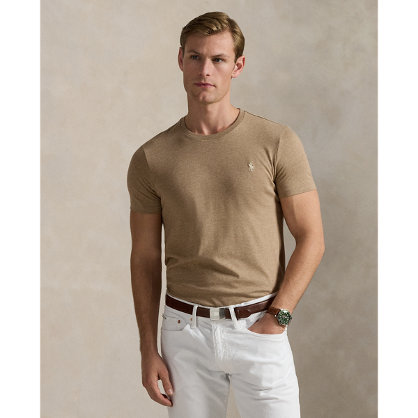Washed for a perfectly broken-in look and feel, this cotton T-shirt is a Polo essential you'll reach for again and again.