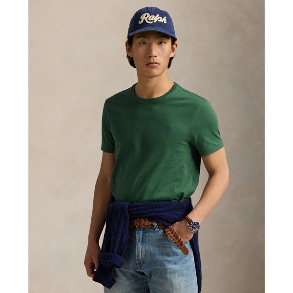 Washed for a perfectly broken-in look and feel, this cotton T-shirt is a Polo essential you'll reach for again and again.