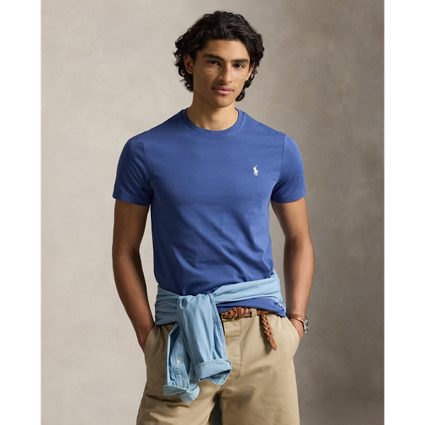 Washed for a perfectly broken-in look and feel, this cotton T-shirt is a Polo essential you'll reach for again and again.
