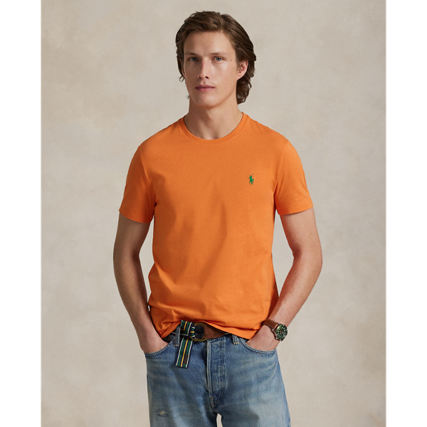 Washed for a perfectly broken-in look and feel, this cotton T-shirt is a Polo essential you'll reach for again and again.