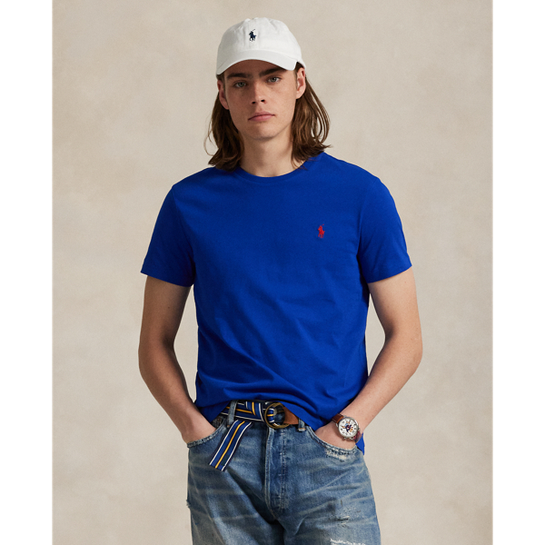 Washed for a perfectly broken-in look and feel, this cotton T-shirt is a Polo essential you'll reach for again and again.