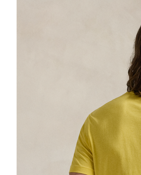 Washed for a perfectly broken-in look and feel, this cotton T-shirt is a Polo essential you'll reach for again and again.