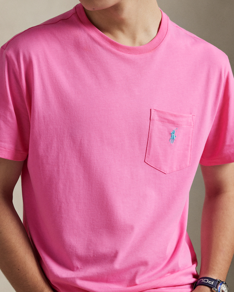 Maglietta Ralph Lauren Custom Slim-Fit in Cotone