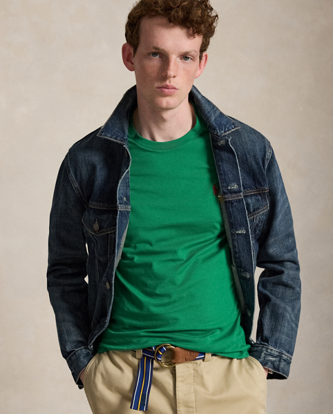 Maglietta Ralph Lauren Custom Slim-Fit in Cotone