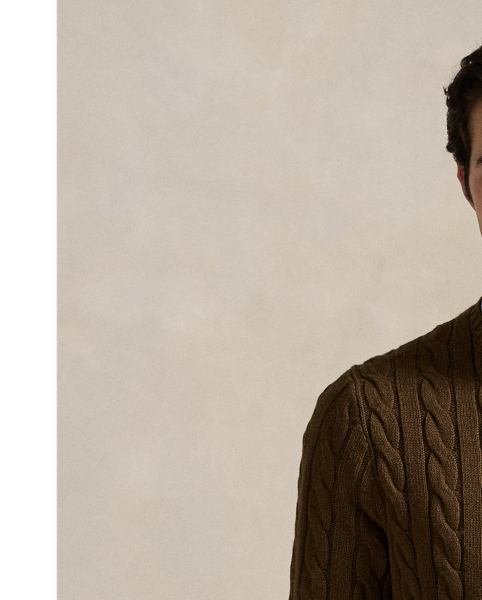 This cotton jumper combines two of Polo's most iconic design elements: a textural cable-knit motif and our signature embroidered Pony.