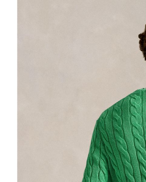 This cotton jumper combines two of Polo's most iconic design elements: a textural cable-knit motif and our signature embroidered Pony.