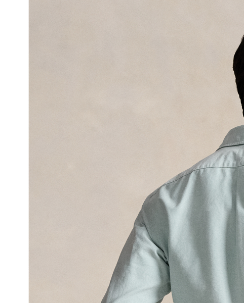 The oxford shirt made its debut at the beginning of the  Ralph Lauren Lauren brand, and since then it has solidified its status as a pillar of the Polo look. Today, Mr. Lauren continues to design countless variations of his iconic shirt, including this trim version that is finished with our multicoloured signature Pony.