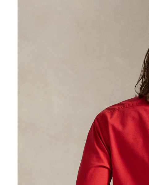This Slim Fit version of our iconic oxford shirt is garment-dyed and washed for a broken-in look.