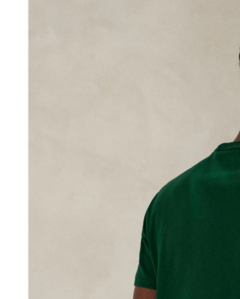 This T-shirt's heavyweight jersey is inspired by a Polo fabric from the 1990s and updated with pure cotton.