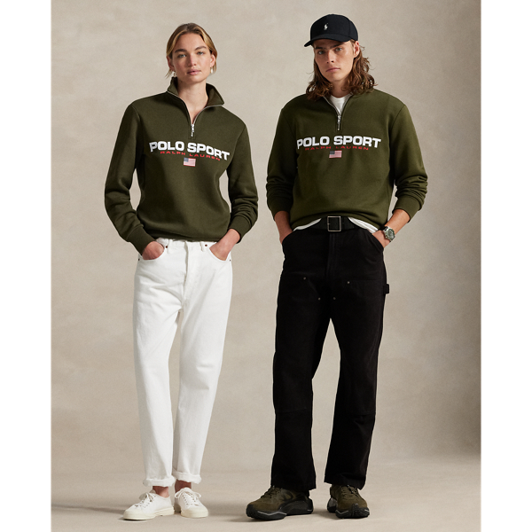 Our iconic Polo Sport logo adds throwback style to this unisex cotton-blend sweatshirt.