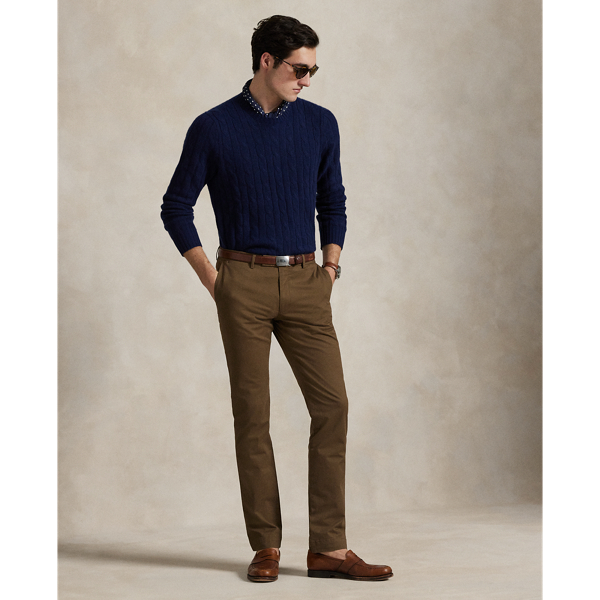 In our Slim Fit, these stretch twill trousers combine daylong comfort with modern Polo style.