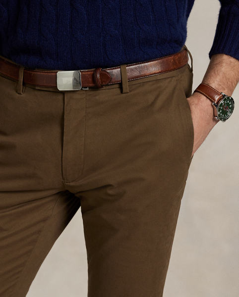 In our Slim Fit, these stretch twill trousers combine daylong comfort with modern Polo style.
