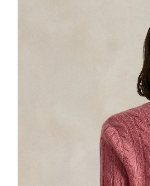 Our unisex cable-knit jumper is a Polo staple dating all the way back to 1973. What hasn't changed is the quality – 100% Italian cashmere – and the seamless way it is knit together. Known as hand-linking, this technique gives the piece an unmistakably attractive shape and soft feel.