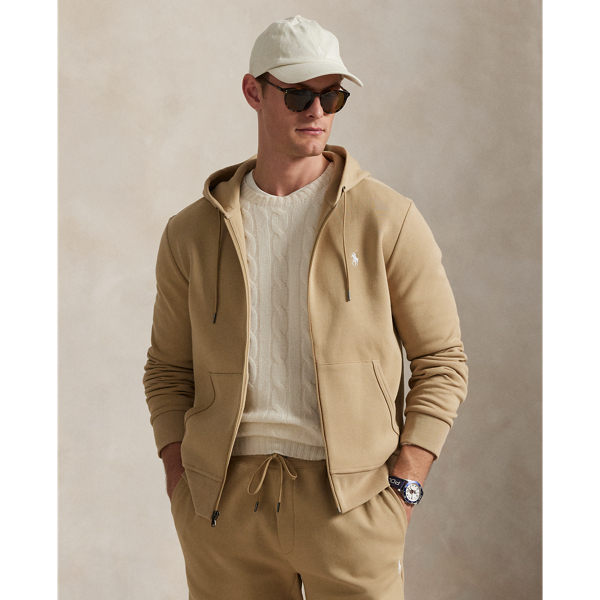 Made from a smooth cotton-blend fabric, this full-zip hoodie is an easy match for joggers or jeans.