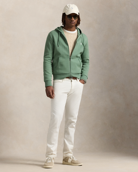 Made from a smooth cotton-blend fabric, this full-zip hoodie is an easy match for joggers or jeans.