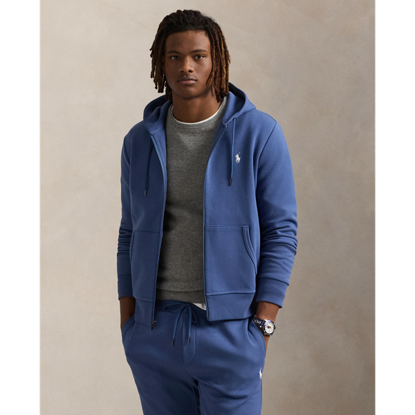 Made from a smooth cotton-blend fabric, this full-zip hoodie is an easy match for joggers or jeans.