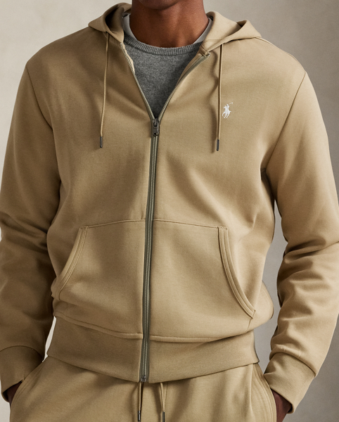 Made from a smooth cotton-blend fabric, this full-zip hoodie is an easy match for joggers or jeans.