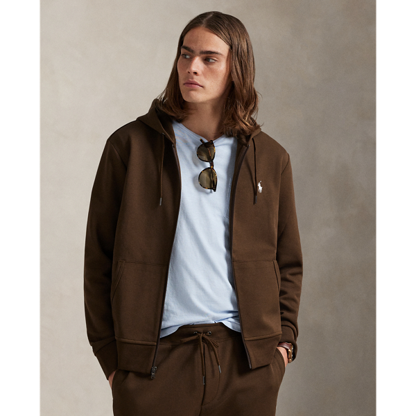 Made from a smooth cotton-blend fabric, this full-zip hoodie is an easy match for joggers or jeans.