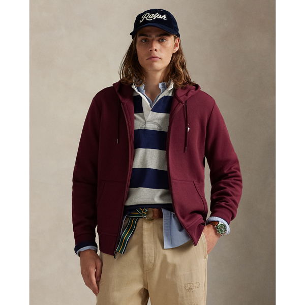 Made from a smooth cotton-blend fabric, this full-zip hoodie is an easy match for joggers or jeans.