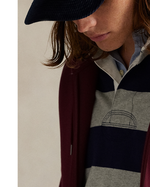 Made from a smooth cotton-blend fabric, this full-zip hoodie is an easy match for joggers or jeans.