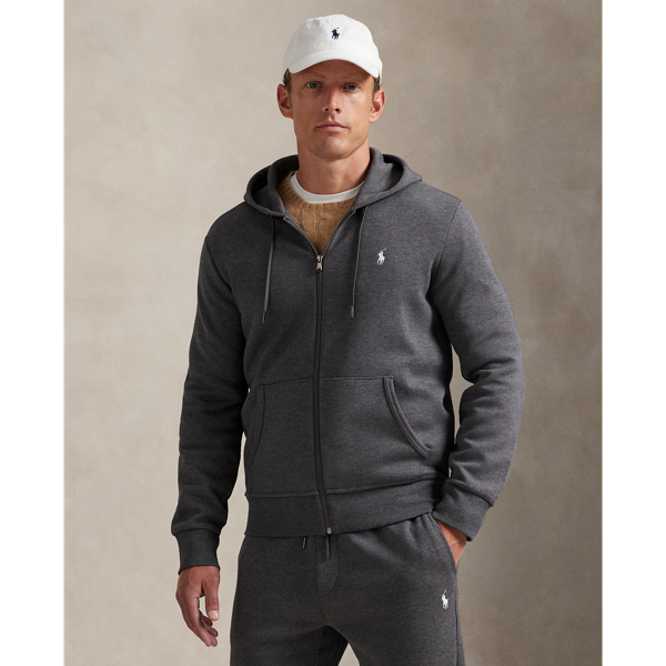 Made from a smooth cotton-blend fabric, this full-zip hoodie is an easy match for joggers or jeans.