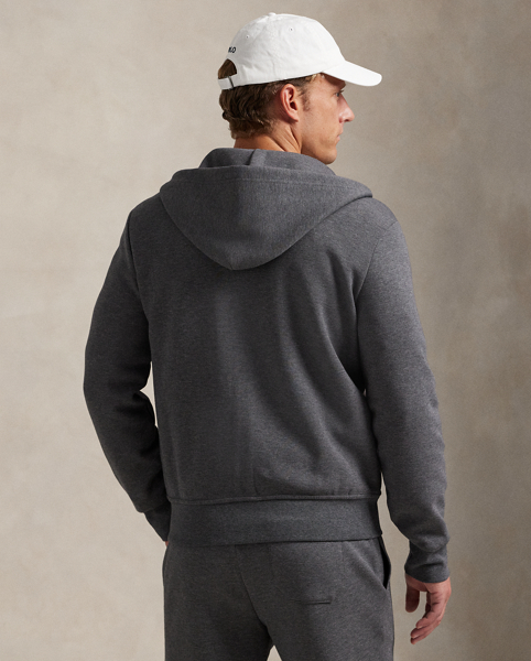 Made from a smooth cotton-blend fabric, this full-zip hoodie is an easy match for joggers or jeans.