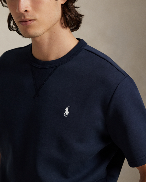 This short-sleeve sweatshirt is crafted with a smooth cotton-blend fabric and finished with our signature embroidered Pony.