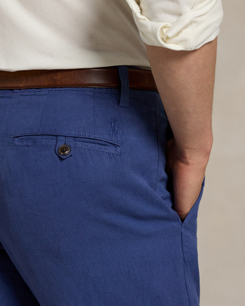 These lightweight trousers are made with a linen-cotton blend and embroidered with our iconic Pony for a signature finish.