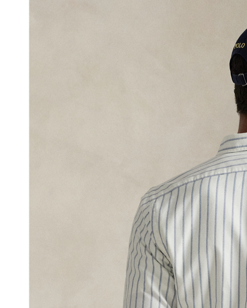 The oxford shirt made its debut very early in  Ralph Lauren Lauren’s designs, and since then, it has solidified its status as a pillar of the Polo look. Today, Mr Lauren continues to create countless variations of his iconic shirt, including this trim version, which is finished with a multicoloured signature embroidered Pony.