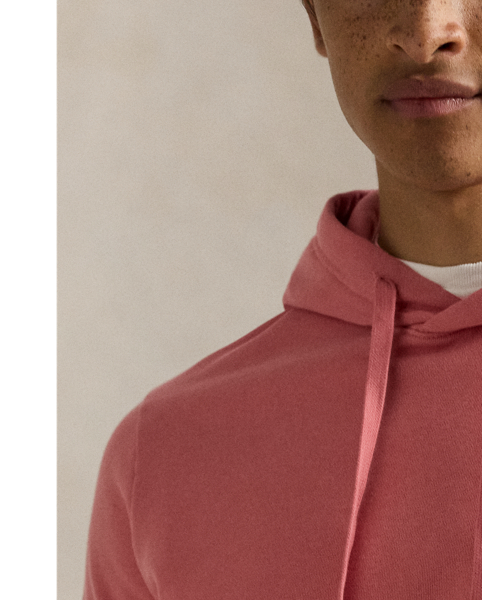 Crafted from loopback cotton, which is lighter in weight than our RL Fleece, this hoodie is specially washed for a vintage-inspired look and features a soft terry-like interior. It's detailed with our signature embroidered Pony on the chest.