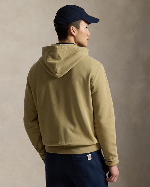 Crafted from loopback cotton, which is lighter in weight than our RL Fleece, this hoodie is specially washed for a vintage-inspired look and features a soft terry-like interior. It's detailed with our signature embroidered Pony on the chest.