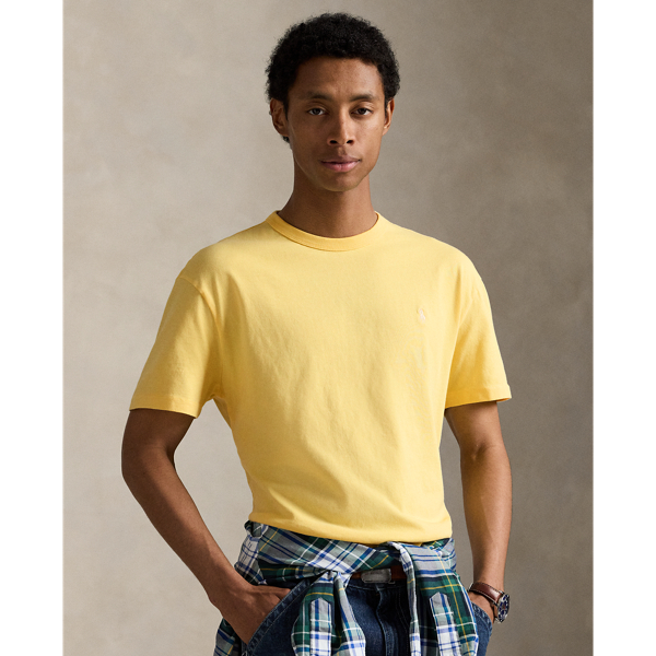 Washed for a perfectly broken-in look and feel, this cotton T-shirt is a Polo essential you'll reach for again and again.