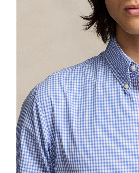 This shirt's poplin combines soft, breathable cotton with extra stretch for added comfort.