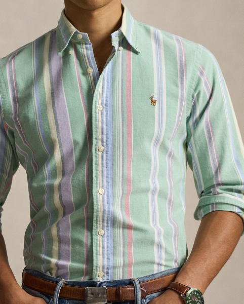 Camicia Oxford a righe Custom-Fit di Ralph Lauren